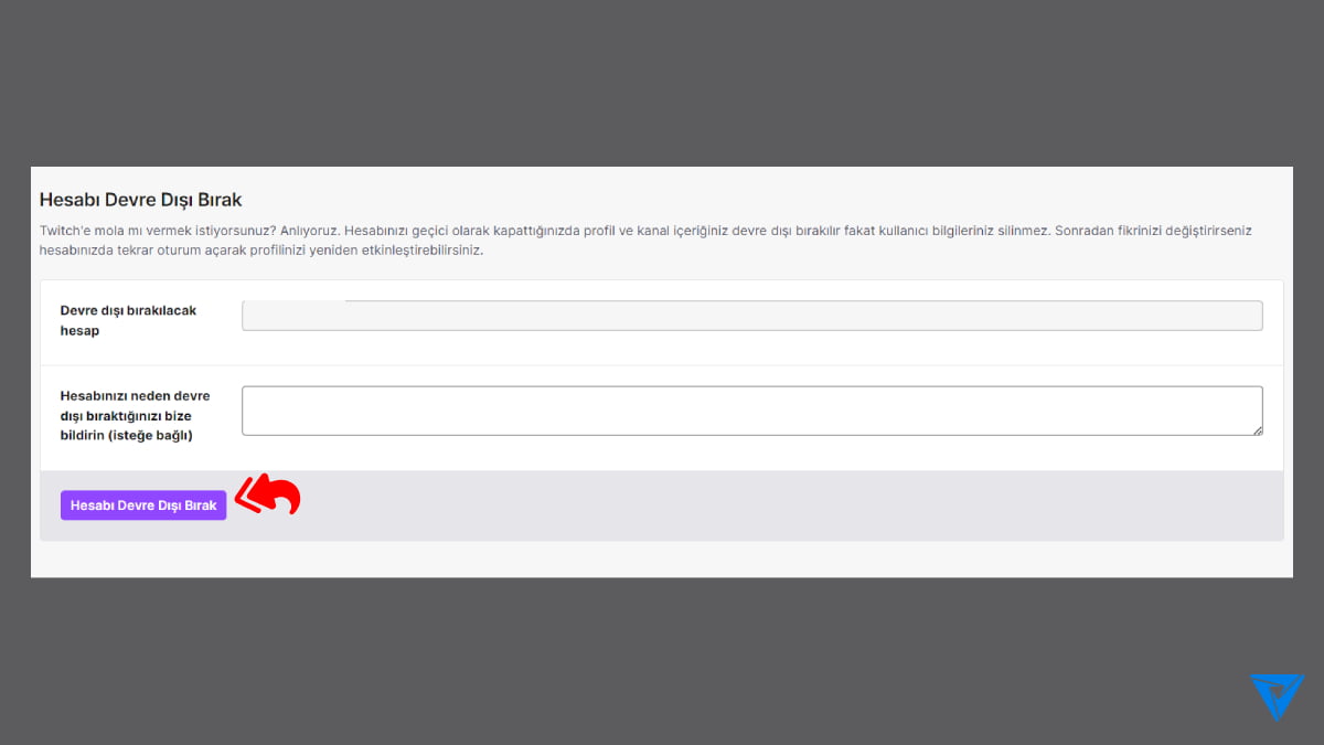 Twitch Hesap Dondurma Adim 3