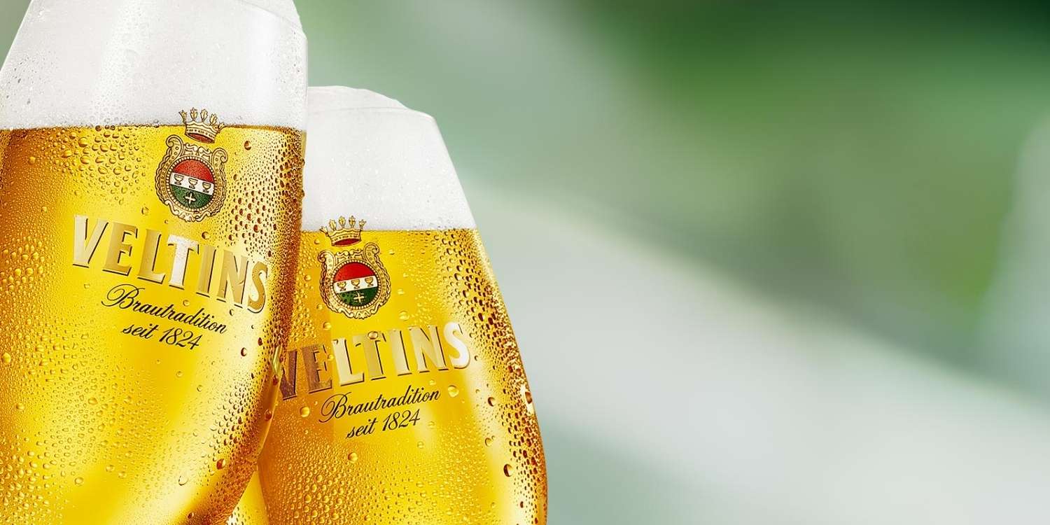 Alman bira markası Veltins Alman birası Veltins resmi