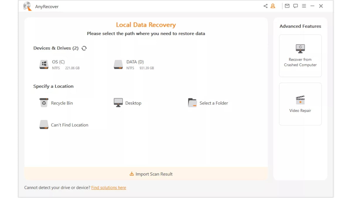 anyrecover-gmail-e-posta-kurtarma-adim-1 Anyrecover Gmail E Posta Kurtarma Adim 1