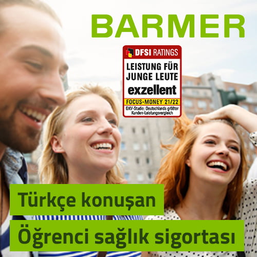 Almanya'da Barmer öğrenci sağlık sigortası