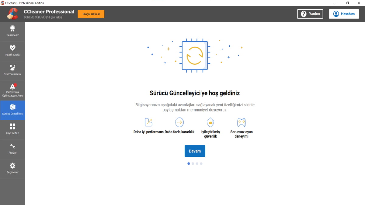 Ccleaner Professional Surucu Guncelleyici