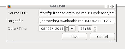 date-time-chooser Date Time Chooser