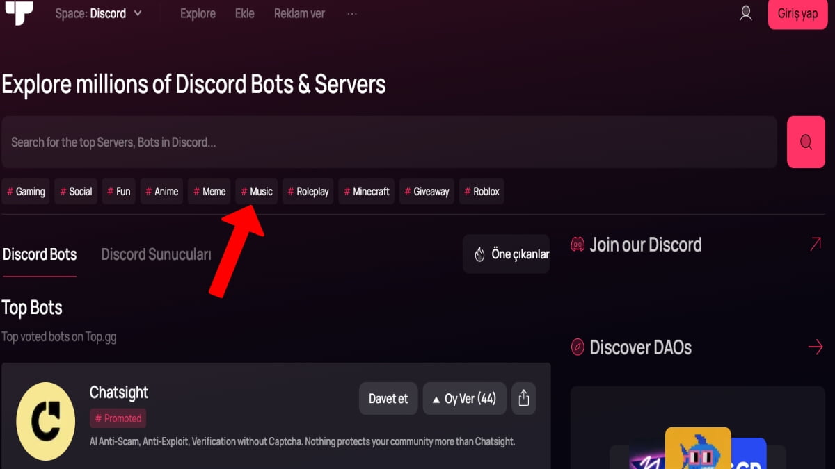 discord-muzik-botu-ekleme