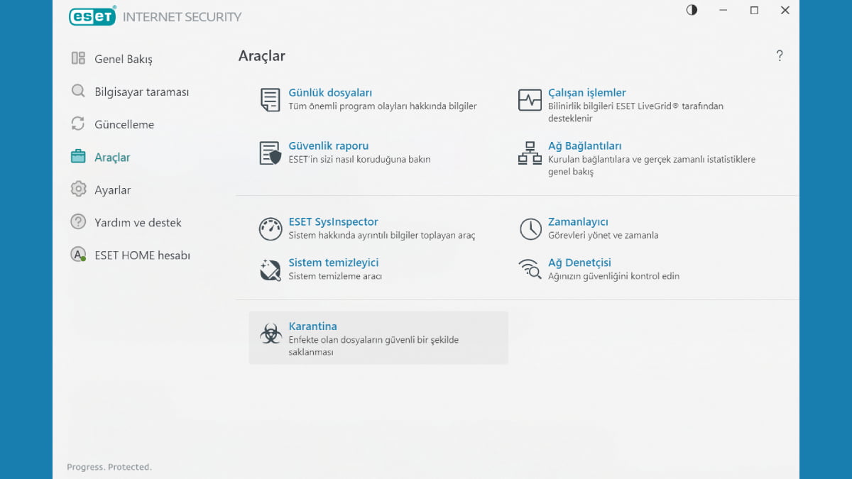 Eset Home Security Essential Araclar