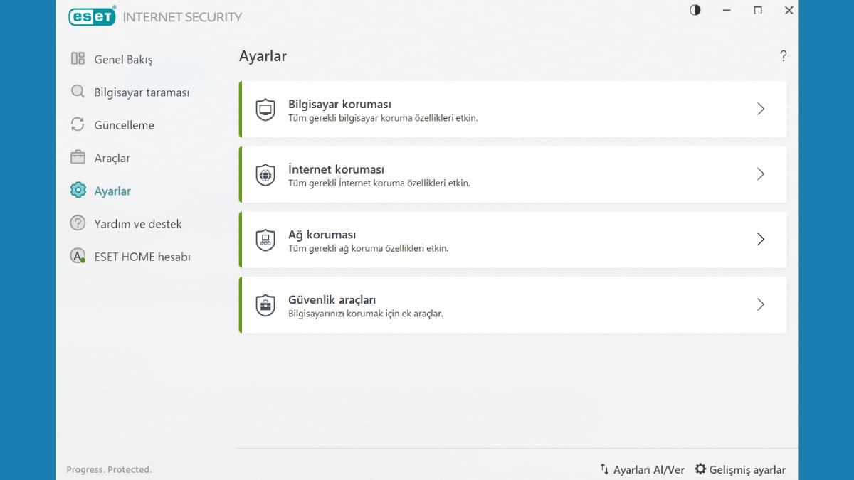 Eset Home Security Essential Ayarlar