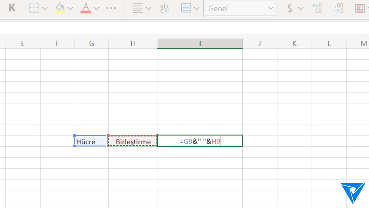 excel-hucrelerdeki-metni-birlestirme-adim-1
