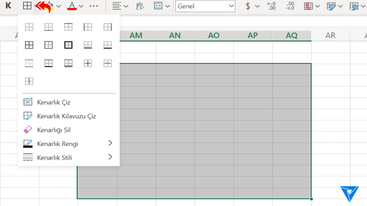 excel-tablo-ekleme