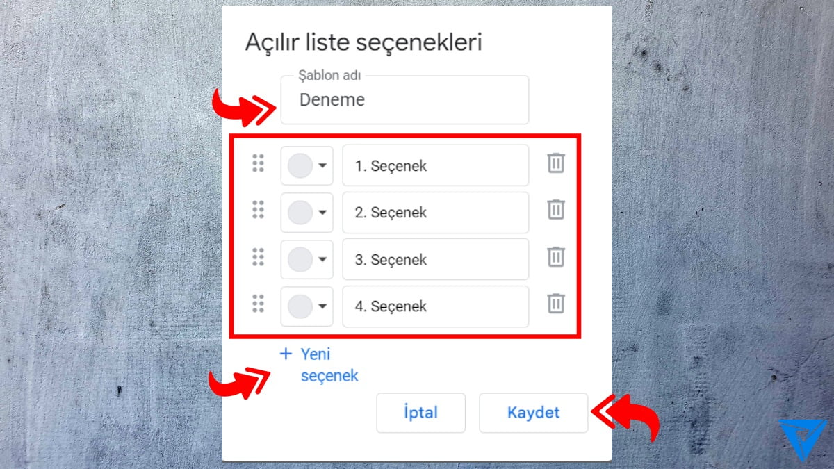 Google Docs Acilir Menu Ekleme Adim 4