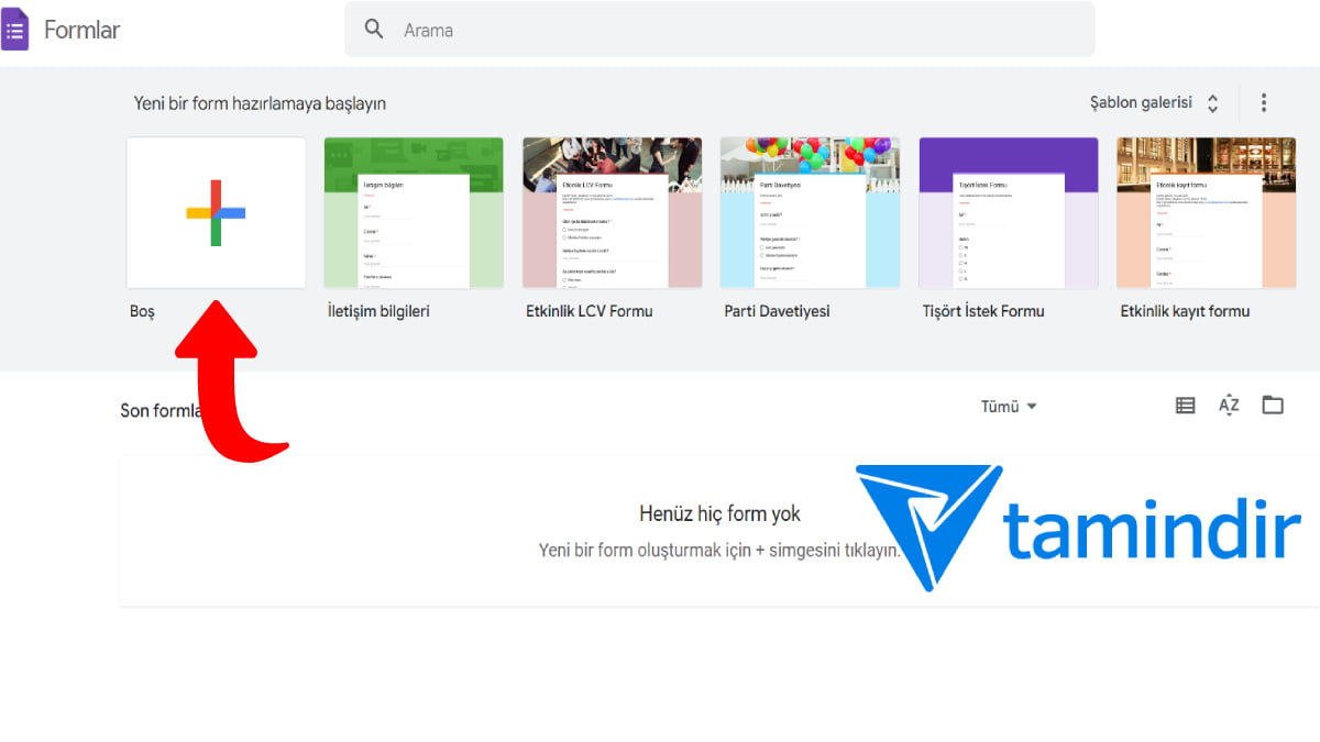 Google Docs Lie Anket Hazirlama Adim 2
