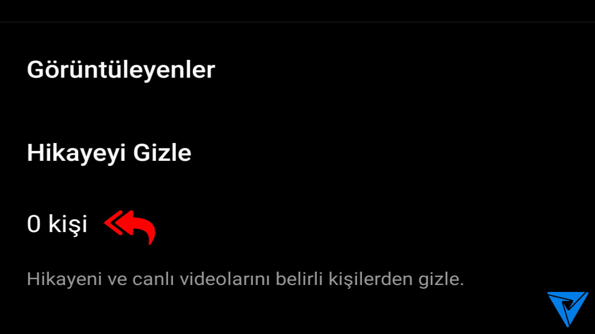 Instagram Hikayeleri Gizleme Adim 3