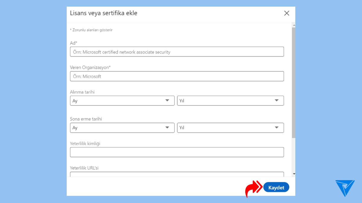 Linkedin Sertifika Nasil Eklenir Adim 4