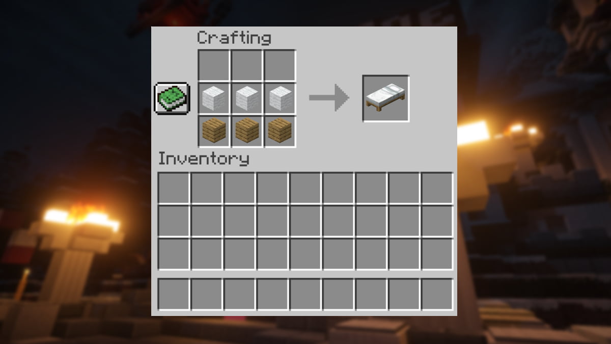 Minecraft Yatak Yapma