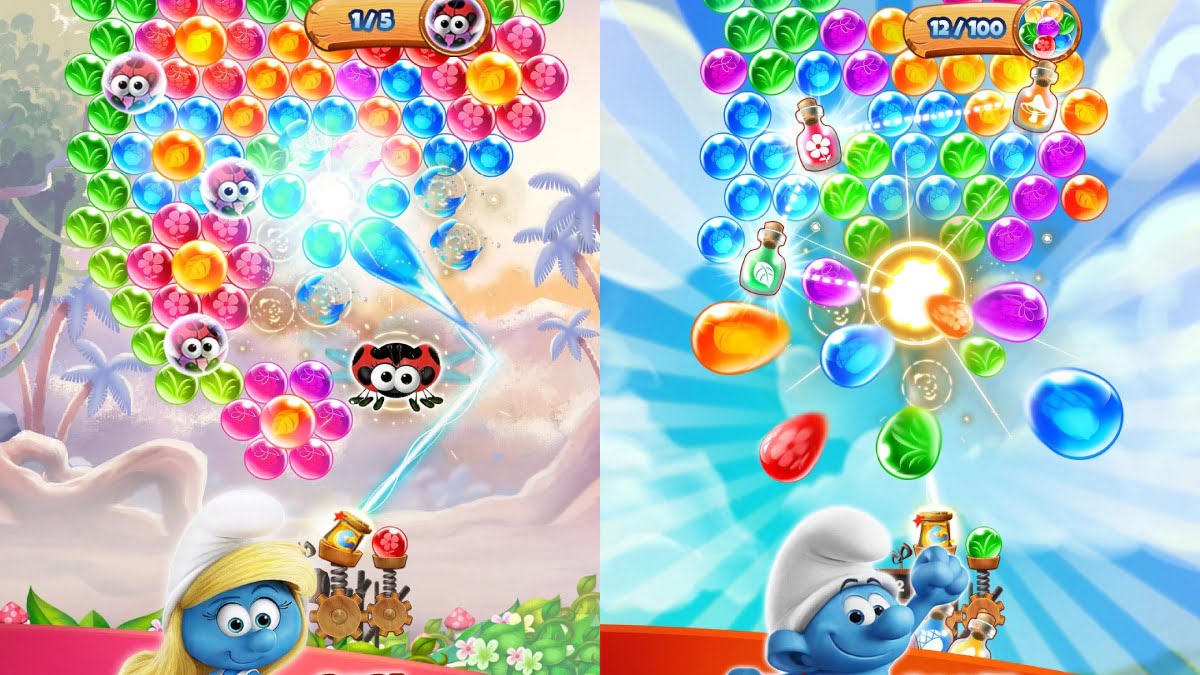 smurfs-bubble-story-oynanir-mi