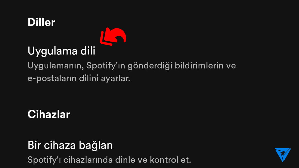 spotify-dil-degistirme-adim-2
