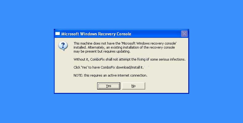 windows-recovery-console-uyari Windows Recovery Console Uyari