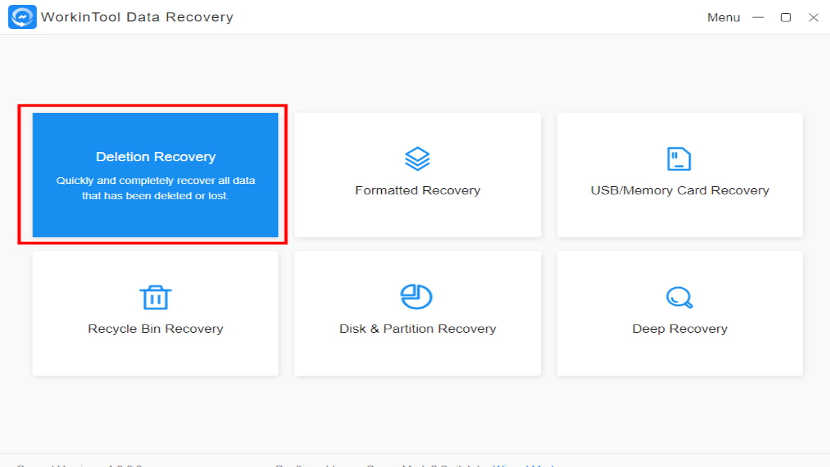 Workintool Data Recovery Software Ozellikleri